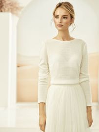 Braut-Pullover mit Kashmir-Effekt E326