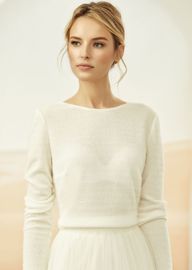 Braut-Pullover mit Kashmir-Effekt E326
