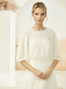Braut-Pullover mit Kashmir-Effekt E334