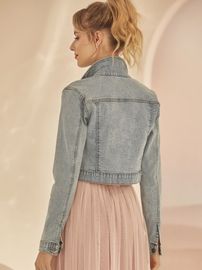 Bianco Evento Jeansjacke E381 mit Knopfleiste