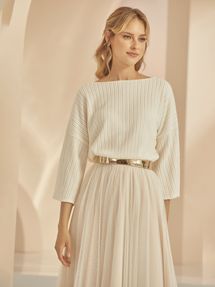 Bianco Evento Braut-Strickpullover E342