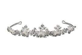 Diadem mit Perlen und Kristallsteinen