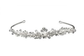Diadem mit Perlen und Strass