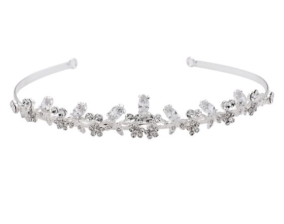 Diadem mit Zirkonia Kristallen