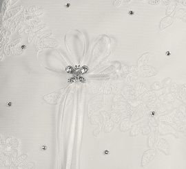 Ringkissen mit Strass Schmetterling