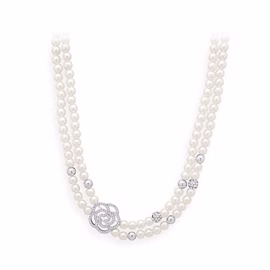 Doppelreihiges Perlencollier
