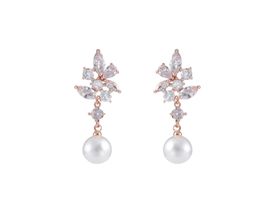 Kristall Ohrringe rosegold
