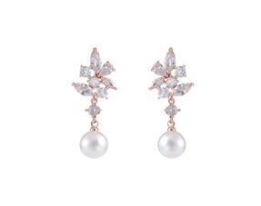 Kristall Ohrringe rosegold