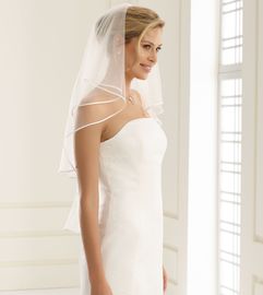 Bianco Evento Brautschleier S5B - Länge 90/70 cm