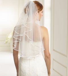 Bianco Evento Brautschleier S6 - Länge 70 cm