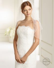 Bianco Evento Brautschleier S20S - Länge 70/60 cm