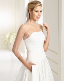 Bianco Evento Brautschleier S191 - Länge 110 cm