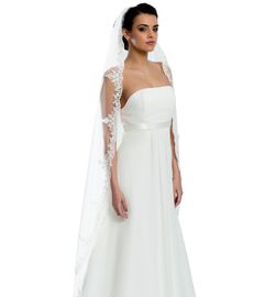 Bianco Evento Brautschleier S102 - Länge 170 cm