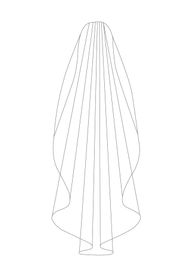 Bianco Evento Brautschleier S128 - Länge 170 cm