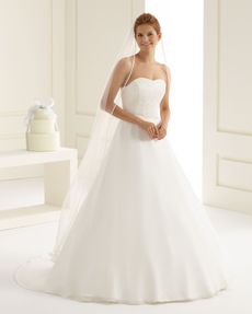 Bianco Evento Brautschleier S128 - Länge 170 cm