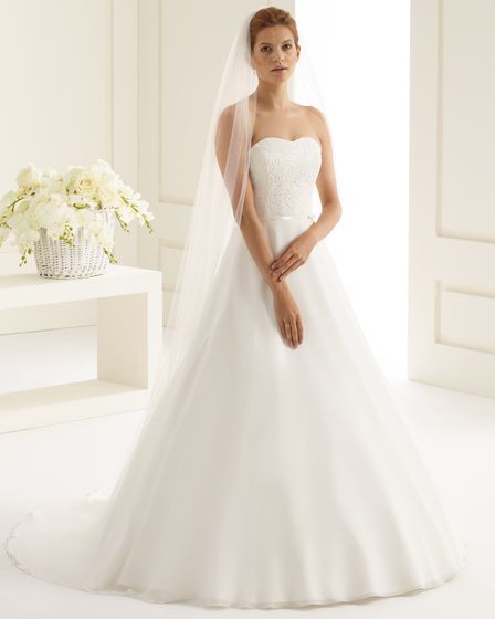 Bianco Evento Brautschleier S227 - Länge 200 cm