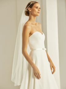 Bianco Evento Brautschleier S303 - Länge 110 cm