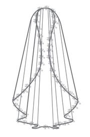 Bianco Evento Brautschleier S192 – Länge 110 cm