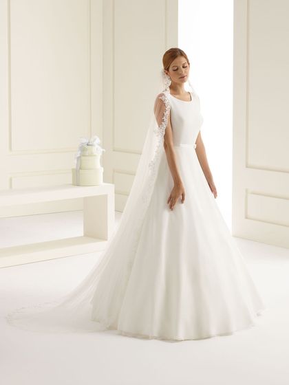 Bianco Evento Brautschleier S219 – Länge 220 cm