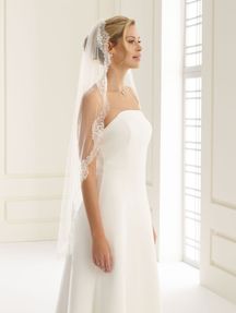 Bianco Evento Brautschleier S197 – Länge 110 cm