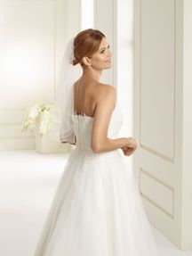 Bianco Evento Brautschleier S231 – Länge 60 cm