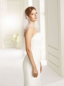 Bianco Evento Brautschleier S70 – Länge 80/60 cm