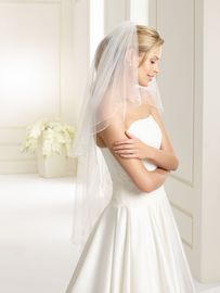 Bianco Evento Brautschleier S194 – Länge 110/70 cm