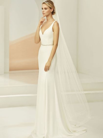 Bianco Evento Brautschleier S381 – Länge 170 cm