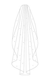 Bianco Evento Brautschleier S245 – Länge 200 cm