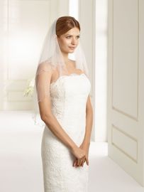 Bianco Evento Brautschleier S151 – Länge 80/60 cm