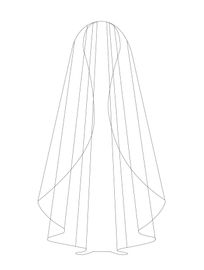Bianco Evento Brautschleier S232 – Länge 60 cm