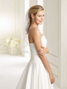 Bianco Evento Brautschleier S232 – Länge 60 cm