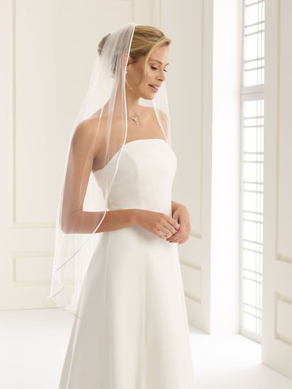 Bianco Evento Brautschleier S196 – Länge 110 cm