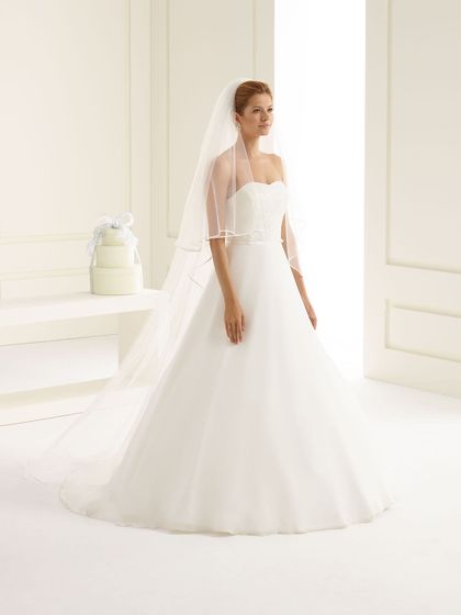 Bianco Evento Brautschleier S208 – Länge 220/80 cm