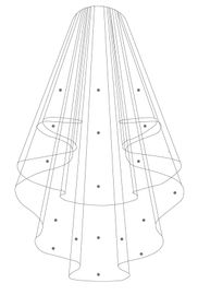 Bianco Evento Brautschleier S72 – Länge 80/60 cm
