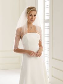 Bianco Evento Brautschleier S141 – Länge 80/60 cm