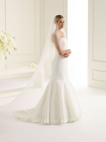 Bianco Evento Brautschleier S143 – Länge 300/90 cm