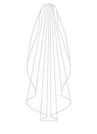 Bianco Evento Brautschleier S209 – Länge 220 cm