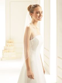 Bianco Evento Brautschleier S246 – Länge 80 cm