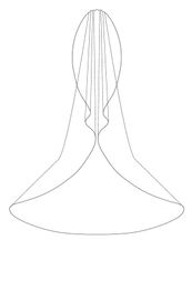 Bianco Evento Brautschleier S296 – Länge 300 cm