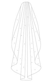 Bianco Evento Brautschleier S299 – Länge 170 cm