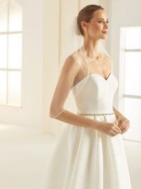Bianco Evento Brautschleier S309 – Länge 80 cm