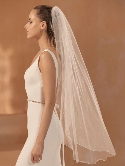 Bianco Evento Brautschleier S475 Länge 110 cm