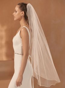 Bianco Evento Brautschleier S475 Länge 110 cm