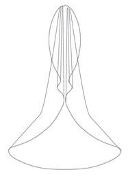 Bianco Evento Brautschleier S499 Länge 250 cm