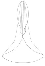 Bianco Evento Brautschleier S519 Länge 300 cm