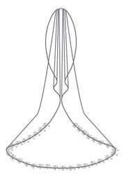 Bianco Evento Brautschleier S520 Länge 280 cm