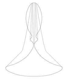 Bianco Evento Brautschleier S521 Länge 300 cm