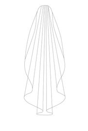 Bianco Evento Brautschleier S522 Länge 200 cm
