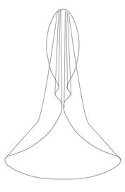 Bianco Evento Brautschleier S501 Länge 250 cm